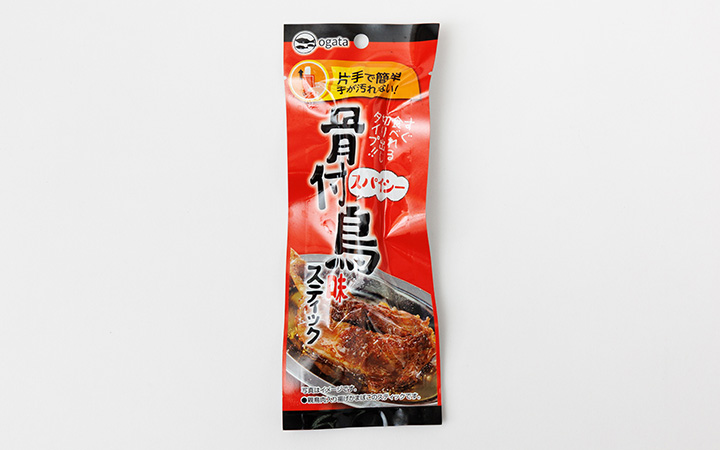【(株) おがた食研】スパイシー骨付き鳥味スティック