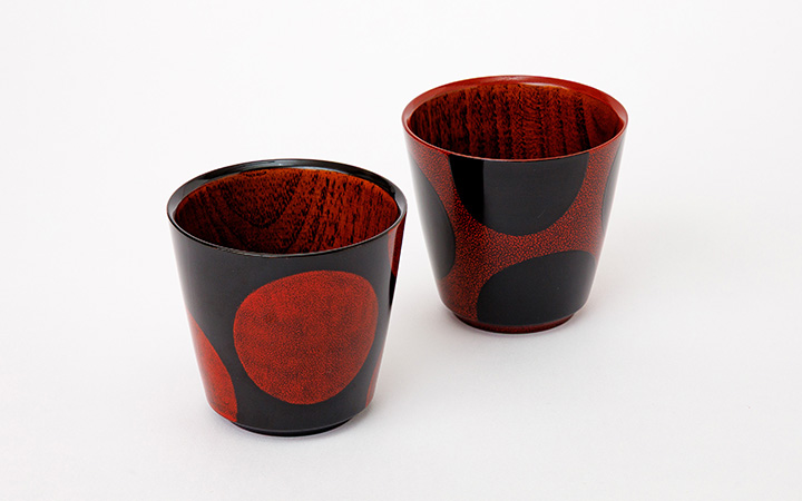 【一和堂工芸 (株)】香川漆器 「水玉カップ」