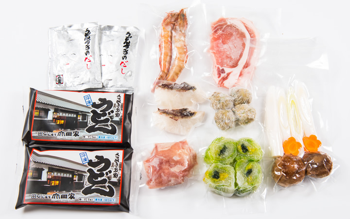 ※クール便、送料込※【うどん本陣山田家】冷凍讃岐うどんすき(2人前)